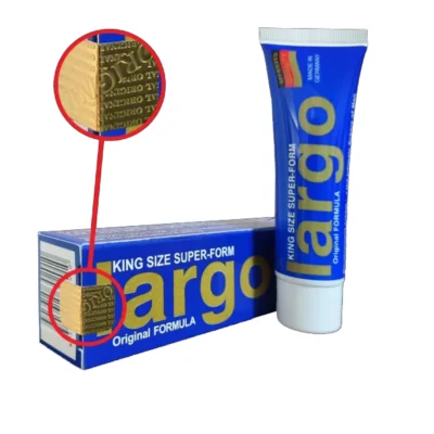 کرم حجم دهنده و افزایش ساز لارگو گرید A اورجینال هولوگرام طلایی (تعداد محدود فروش ویژه)