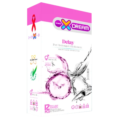 کاندوم تاخیری ایکس دریم مدل Delay بسته 12 عددی
