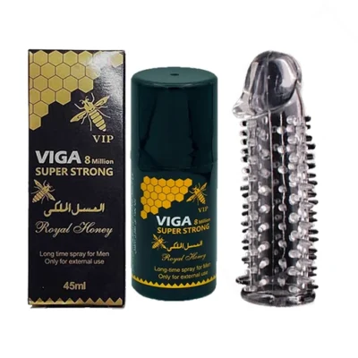 پک کاندوم خاردار اناتومیک به همراه اسپری فوق تاخیری ویگا دوز 8 میلیون